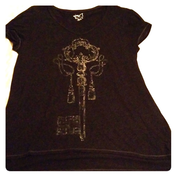 Just My Size Tops - Plus size black top